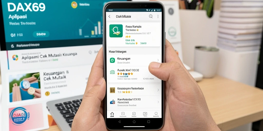 Tampilan antarmuka aplikasi Cek Mutasi DAX69 yang modern.