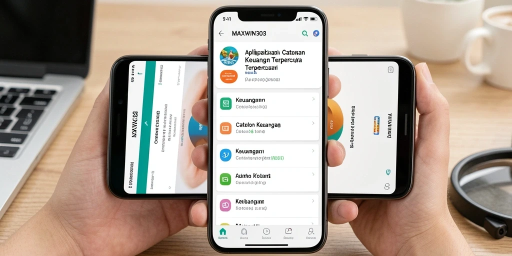 Tampilan antarmuka aplikasi MAXWIN303 untuk pencatatan keuangan.